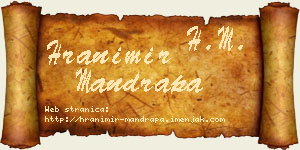 Hranimir Mandrapa vizit kartica